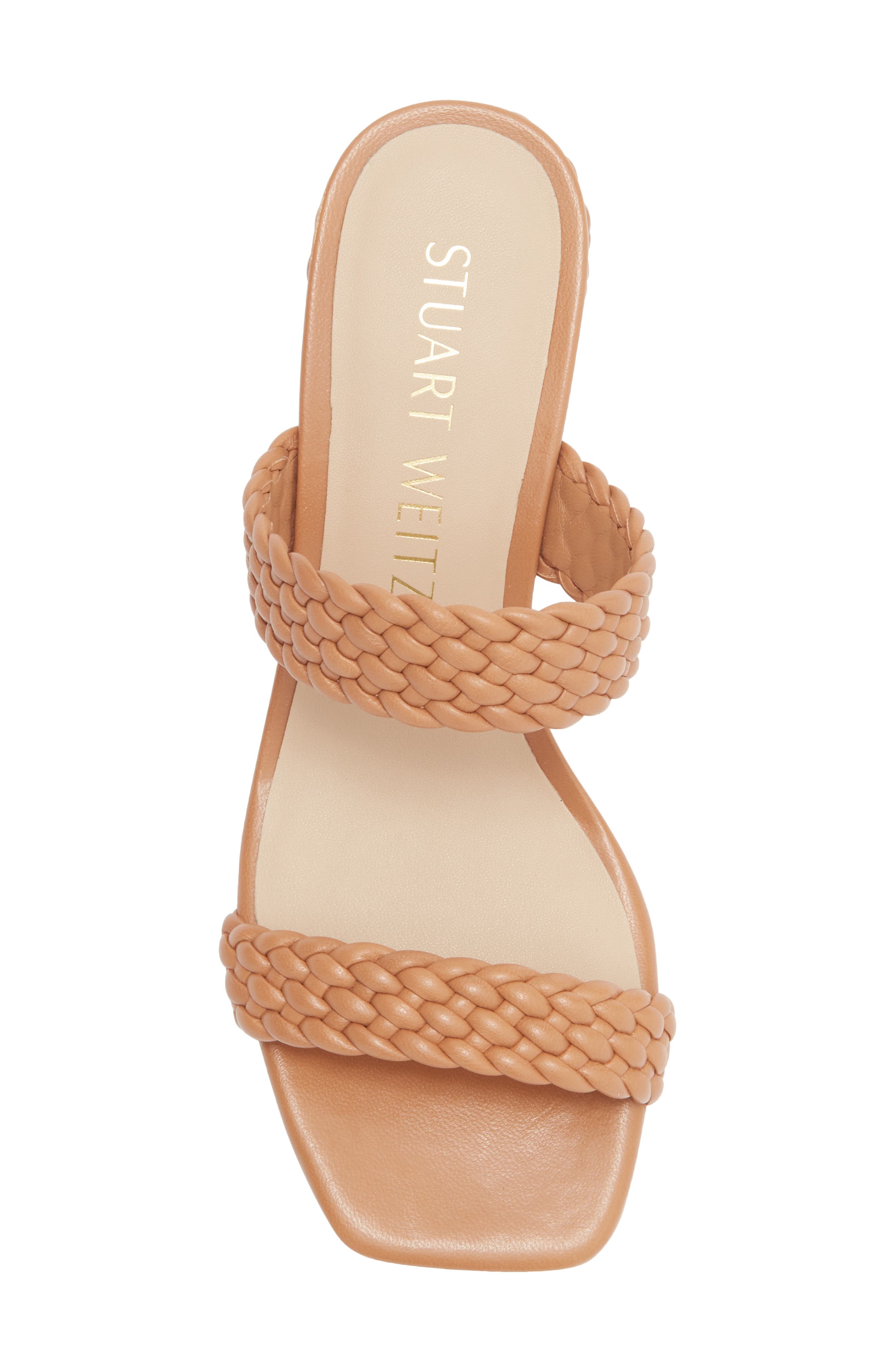 Stuart Weitzman Alena Waikiki Block Sandal, Alternate, color, Tan