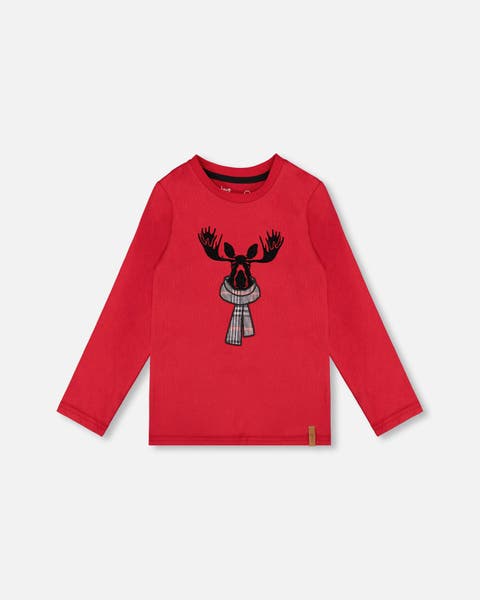 Jersey T-Shirt with Moose (Baby)