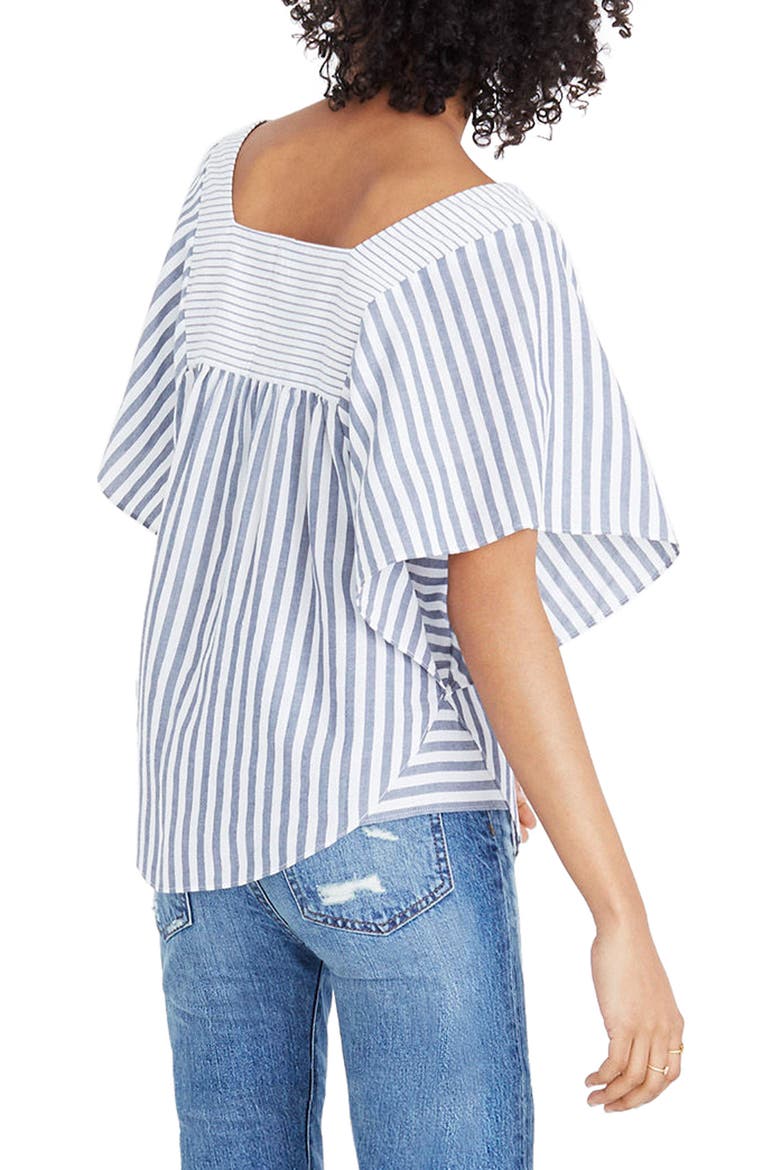 Stripe Butterfly Top, Alternate, color, RETRO INDIGO