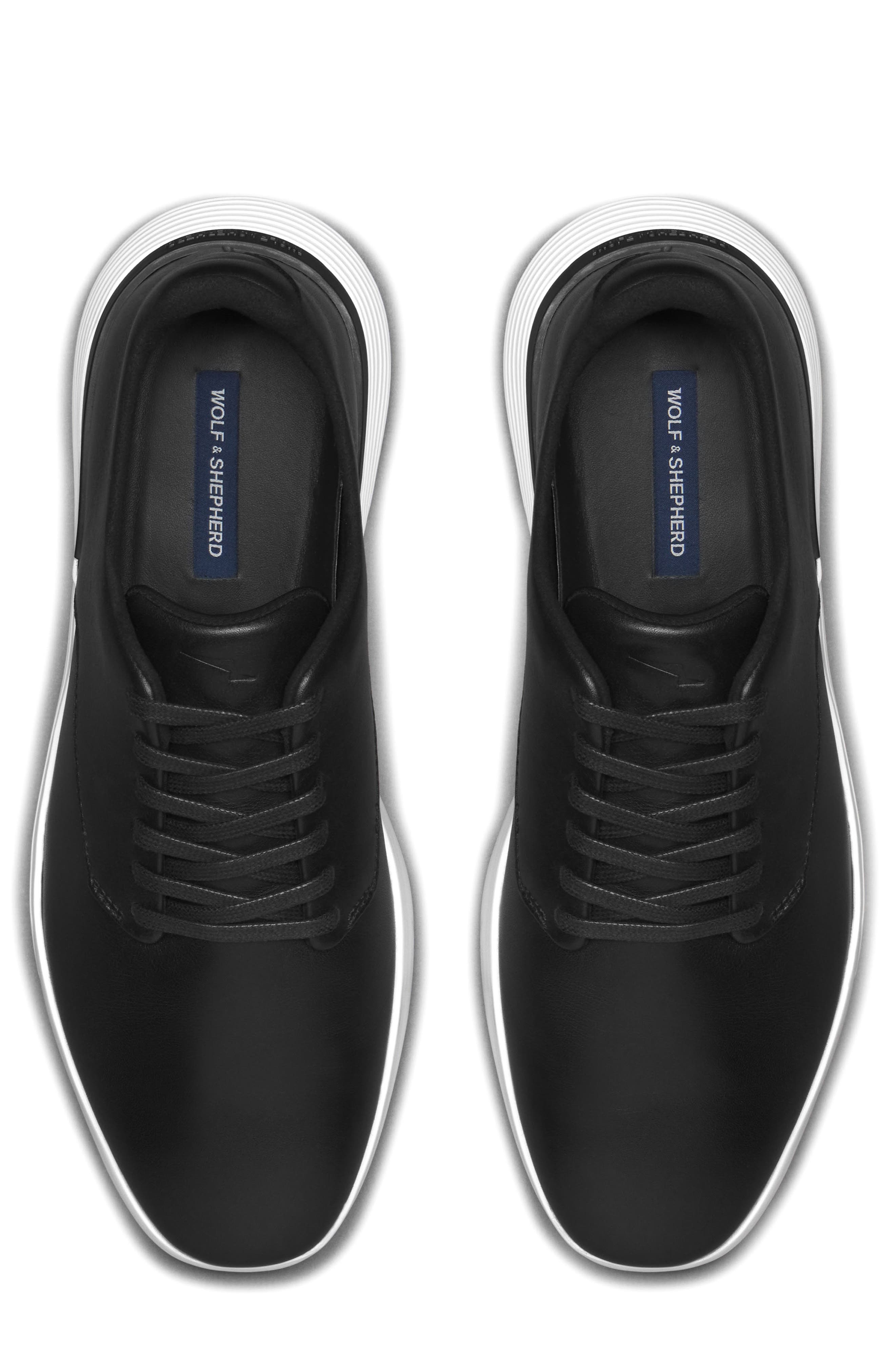 Wolf & Shepherd Crossover Plain Toe Derby, Alternate, color, Black / White