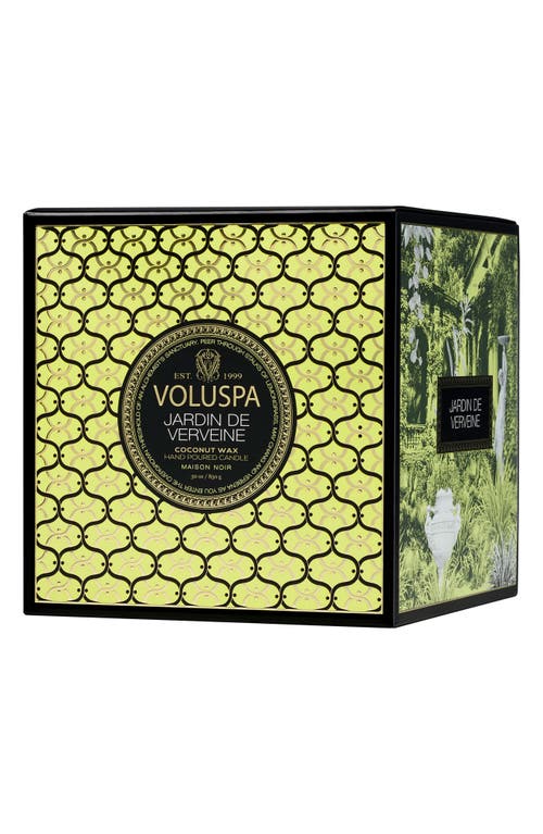 Voluspa Jardin De Verveine Boxed Luxe Candle In Green