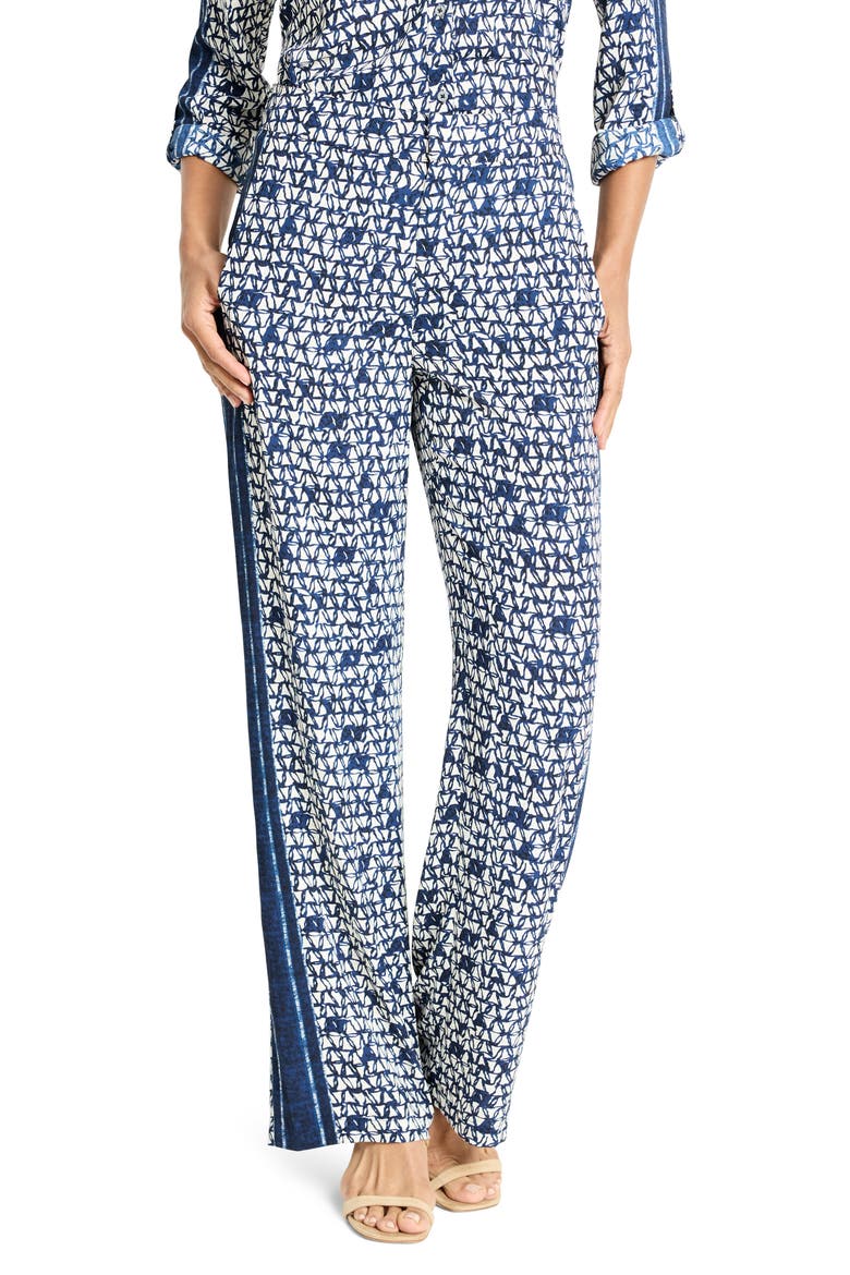 Etched Angles Wide Leg Pants, Main, color, INDIGO MULTI