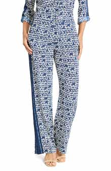 NIC+ZOE Etched Angles Wide Leg Pants