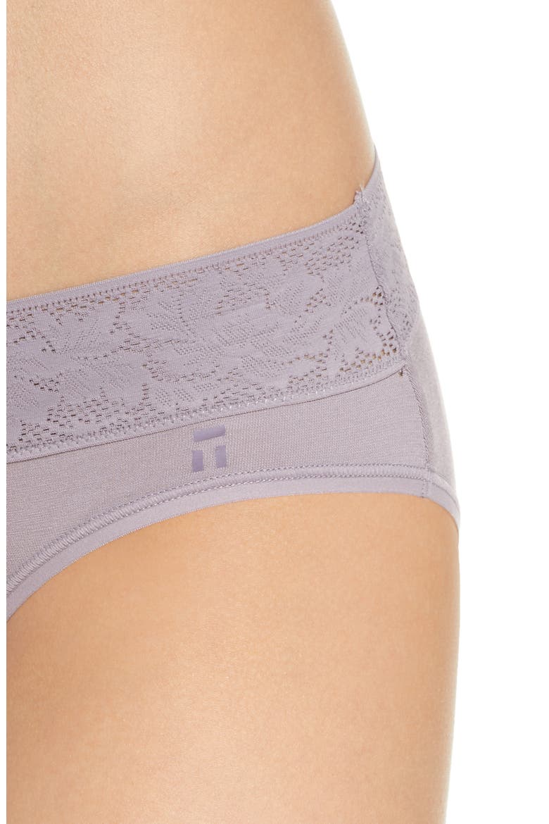 Second Skin Lace Briefs, Alternate, color, GRAY RIDGE