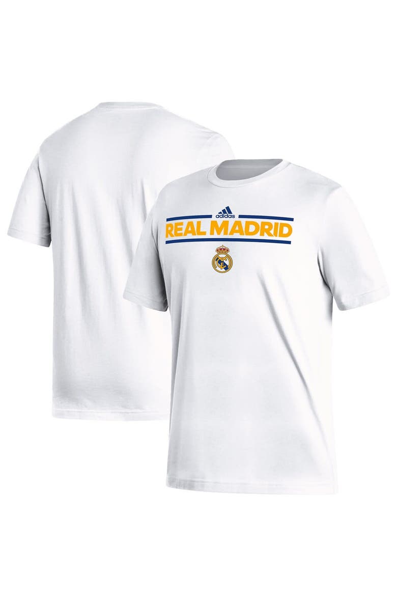 Men's adidas White Real Madrid Dassler T-Shirt, Main, color, White