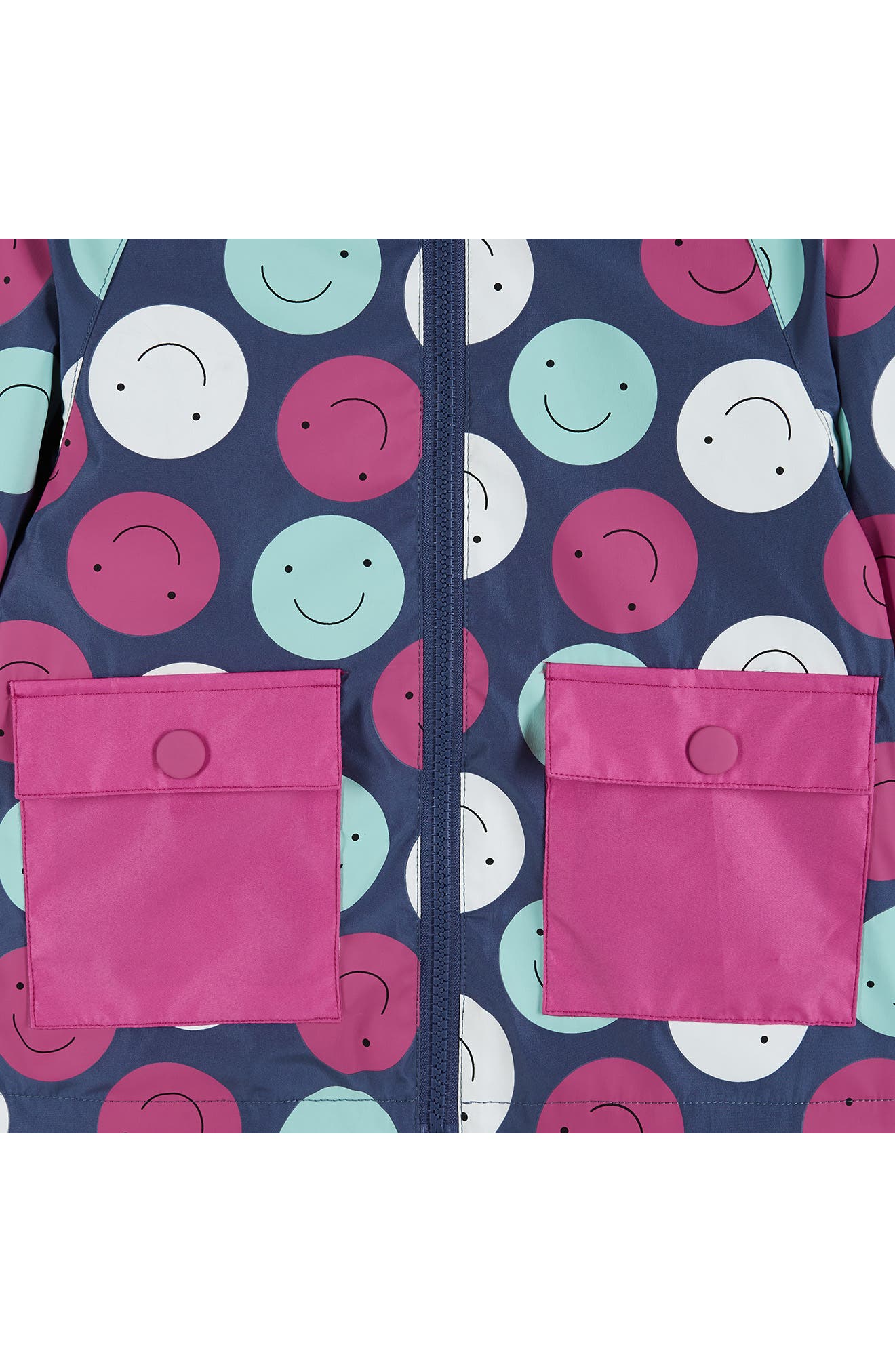 Andy & Evan Kids' Smiley Face Hooded Rain Jacket | Nordstromrack