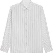 Helmut Lang Relaxed Fit Stripe Button-Up Shirt