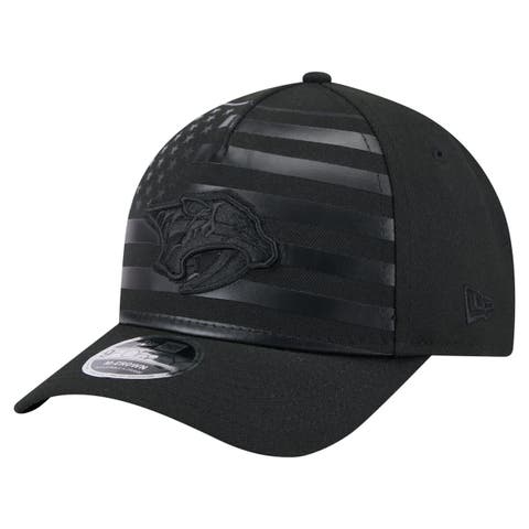 Men's New Era  Black Nashville Predators Game Day Stealth Flag 9FORTY A-Frame Adjustable Hat