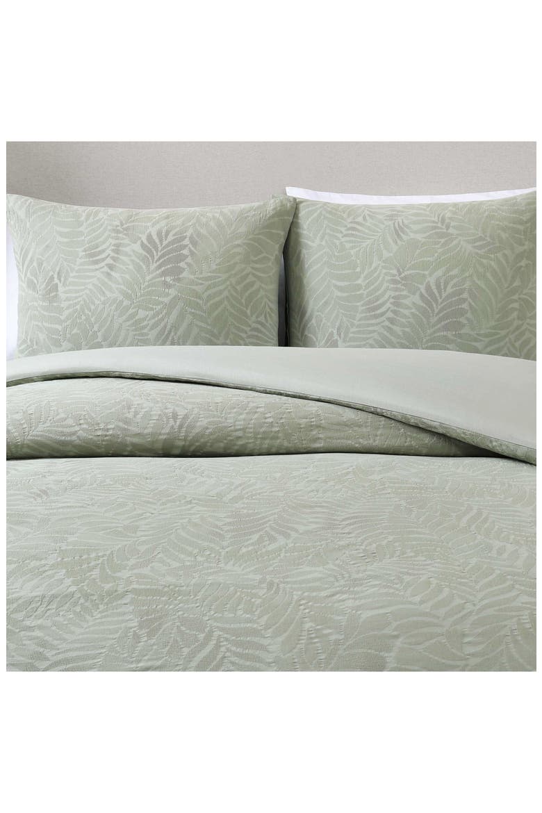 Harbor Palm Cotton Comforter Set, Alternate, color, GREEN