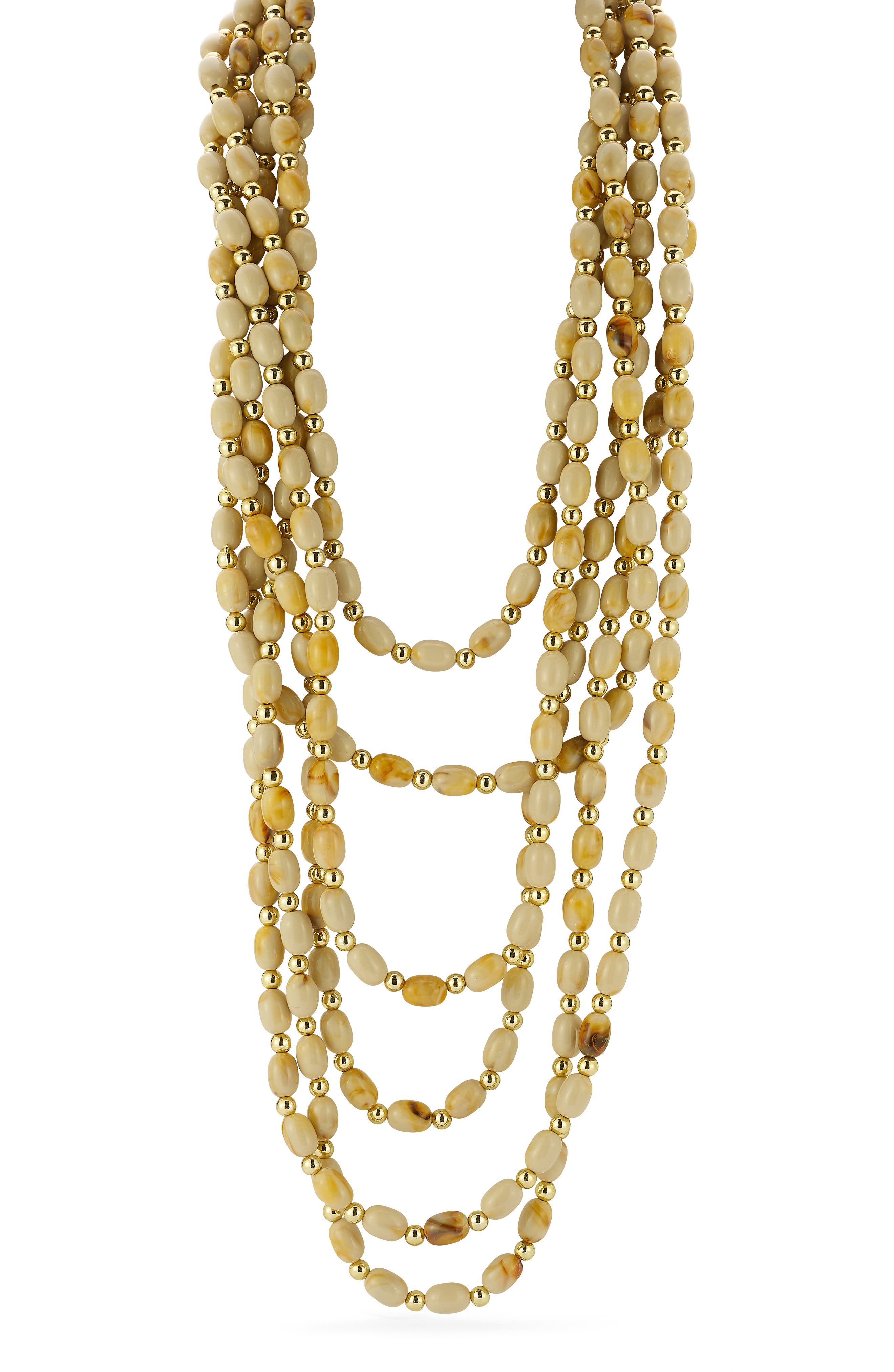 Multi-Strand Beaded Necklace