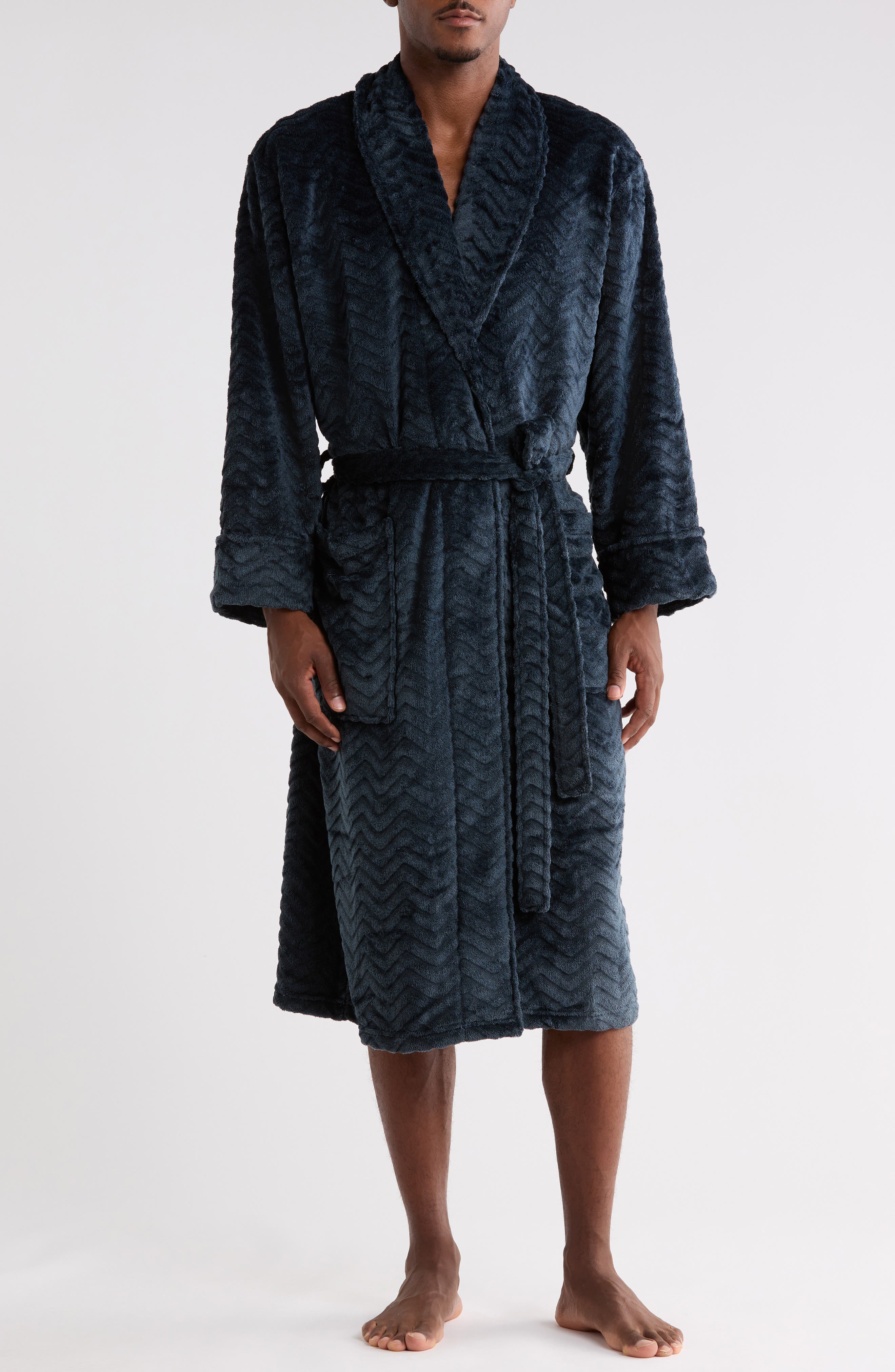 Plush Chevron Robe