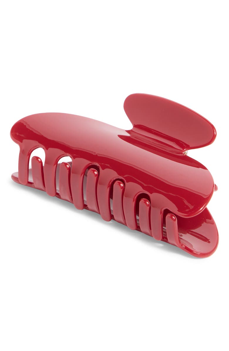 L. Erickson Tatum Claw Clip, Main, color, Red