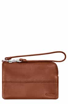 Leather Travel Sling Wristlet
