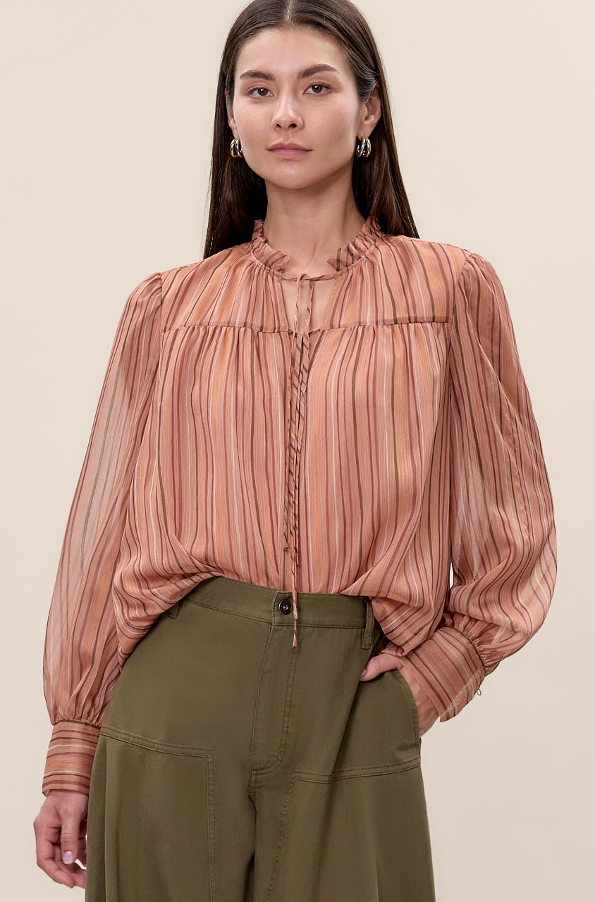 selected Persimmon Stripe Multi