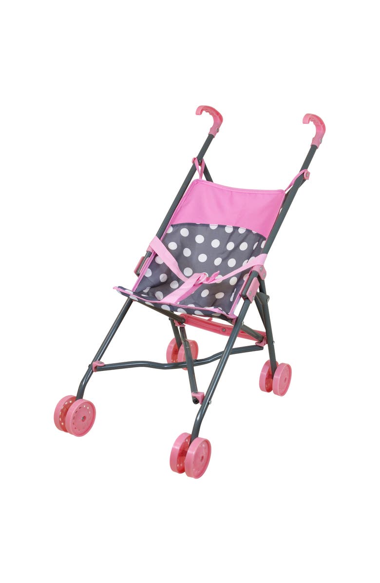 Lissi Deluxe Doll Nursery 12 Piece Set, Pink Blue Polka Dot, Fits Up To 16 Inches, Alternate, color, Multicolored