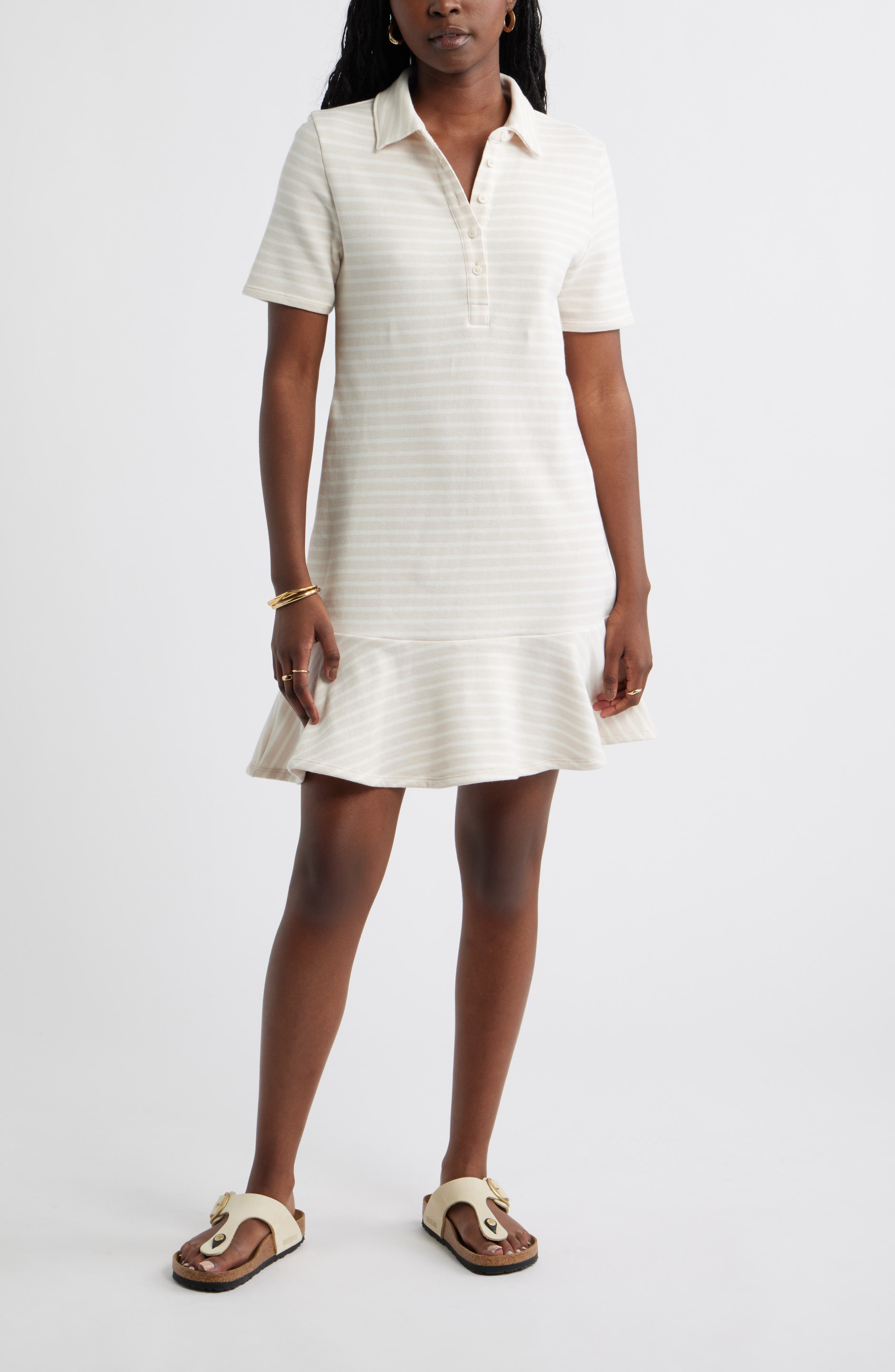 Henley Short Sleeve Polo Dress