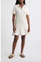 selected Beige Shell- Ivory Stripe