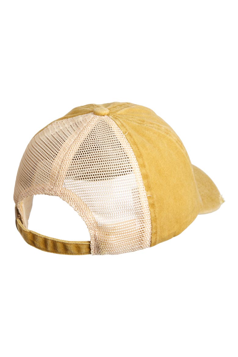 Washed Baseball Cap, Alternate, color, TAN