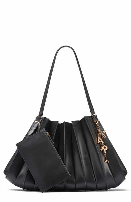 KARL LAGERFELD PARIS Ikon Leather Shoulder Bag