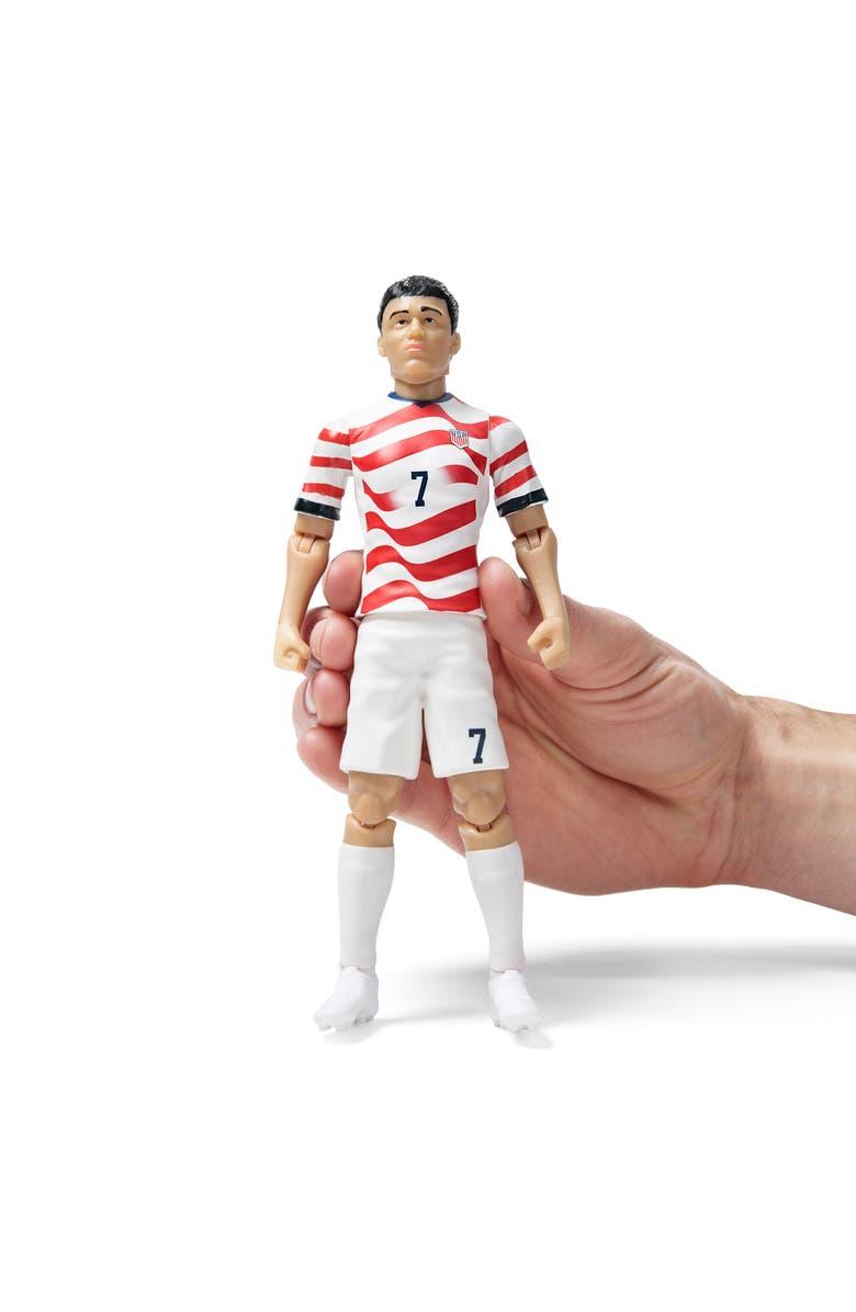 Banbo Toys Sockers 2026 USMNT Gio Reyna 8" Soccer Action Figure, Alternate, color, Red