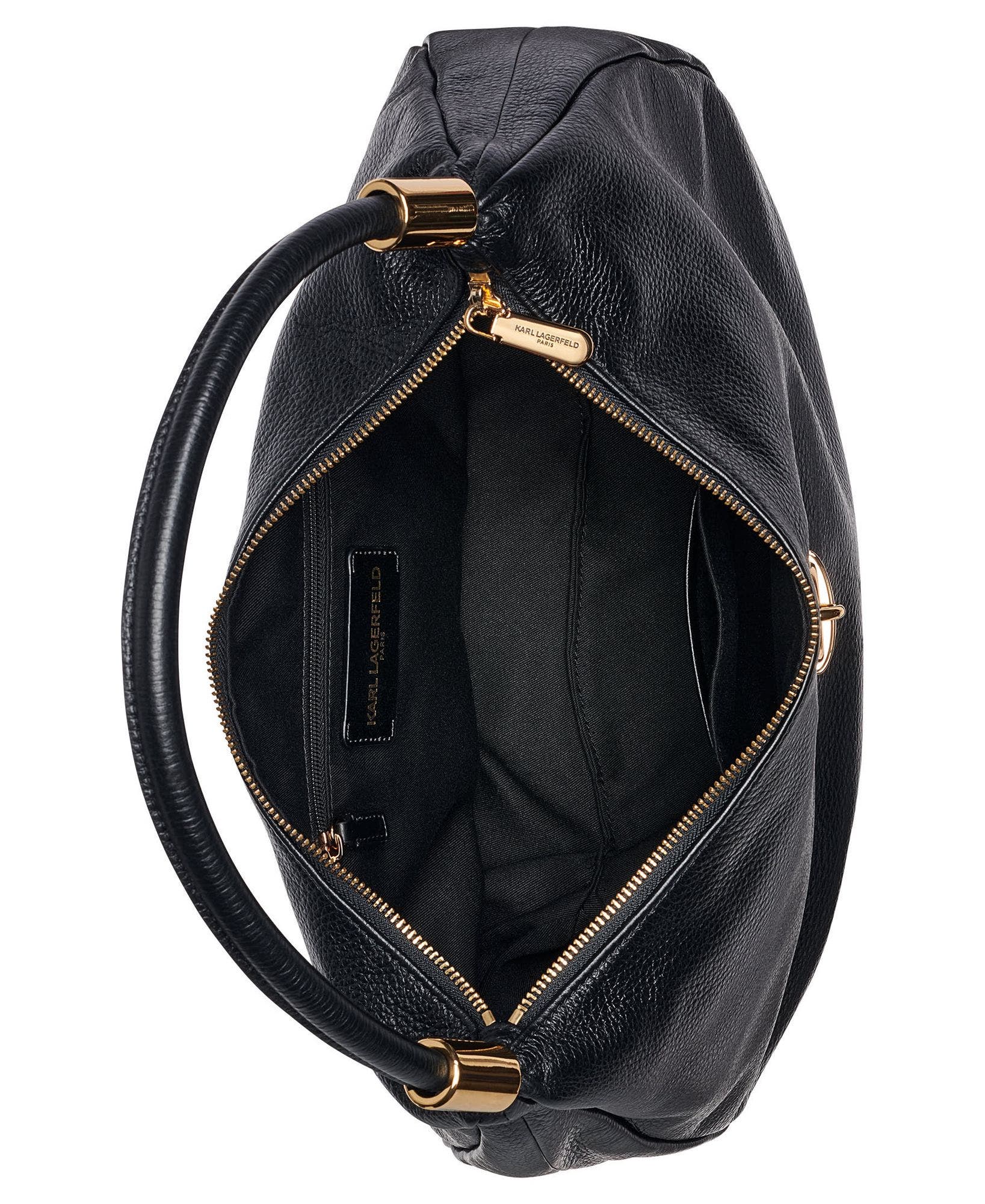 Maelynn Hobo Bag, Alternate, color, Black/Gold