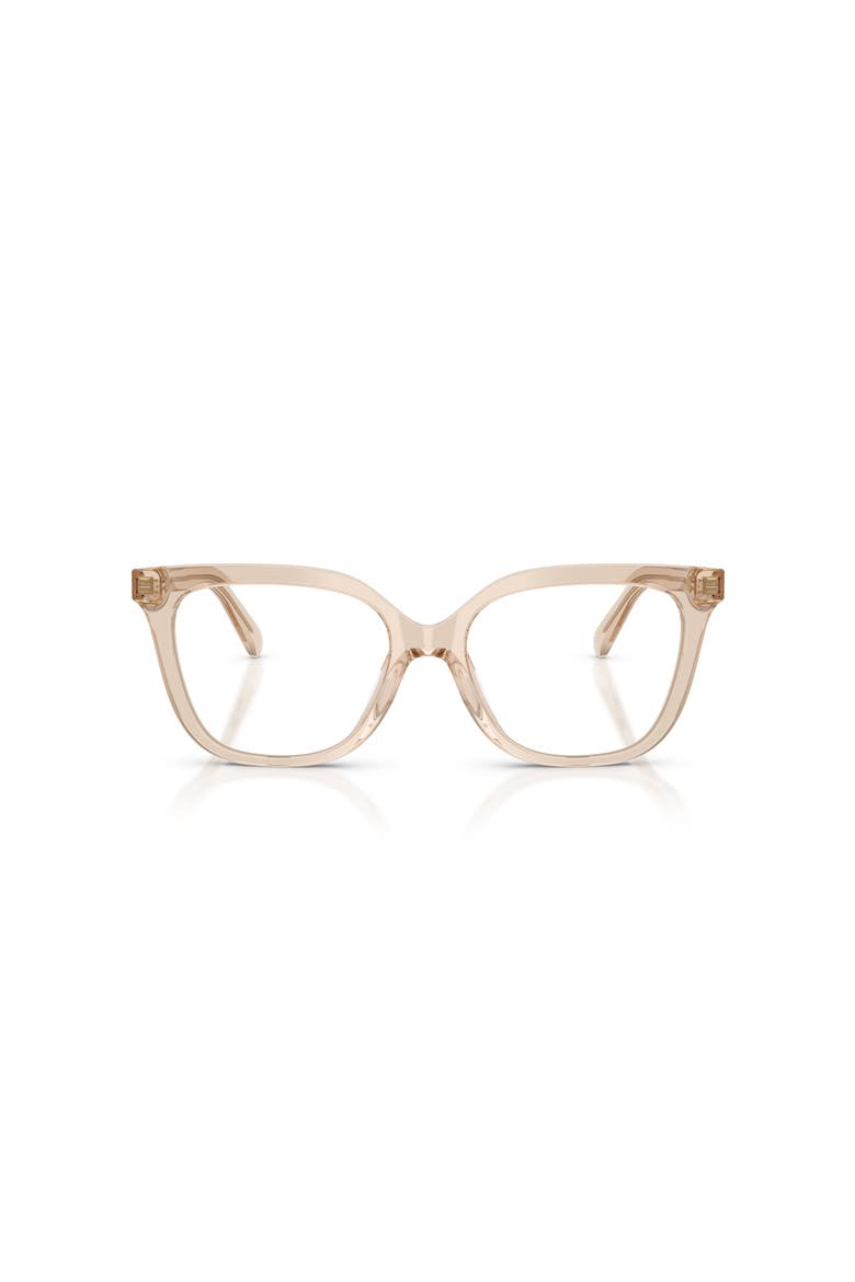 54mm Square optical glasses, Alternate, color, Beige