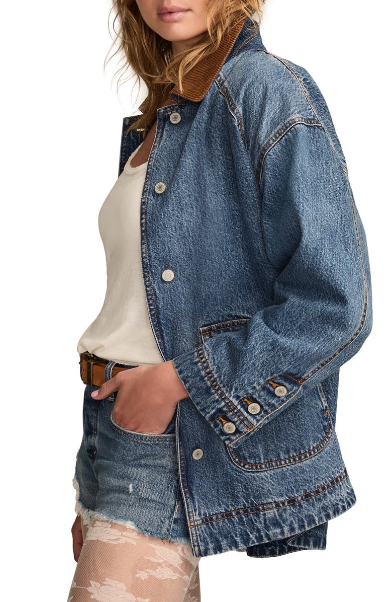 Lucky Brand Legend Denim Barn Jacket, Alternate, color, Howdy