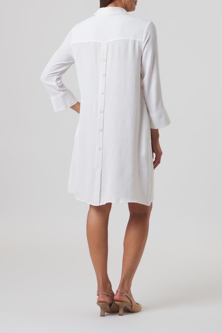 Lido A-Line Shirt Dress with Pockets, Alternate, color, Ivory