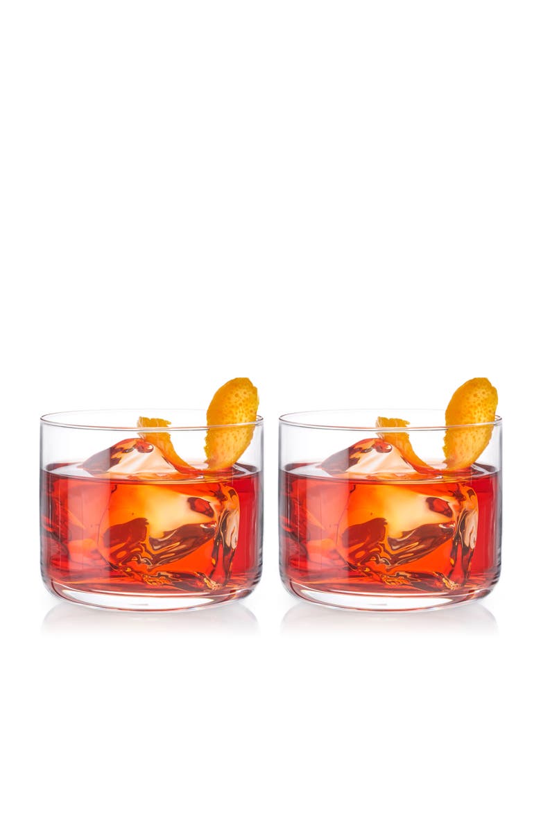 Viski Raye Crystal Negroni Glasses Set of 2, Alternate, color, Clear
