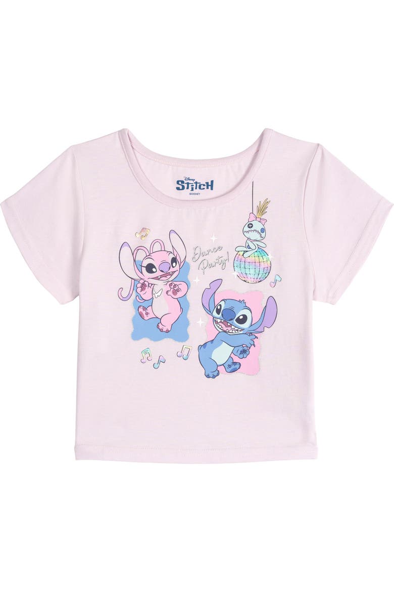 Lilo & Stitch T-Shirt and Tutu Skirt Set, Alternate, color, Pink Stitch Angel