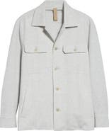 Eleventy Tonal Glen Plaid Knit Overshirt