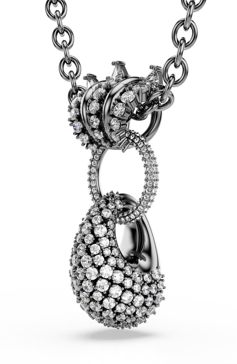 Swarovski Sublima Crystal Pendant Necklace, Alternate, color, Grey