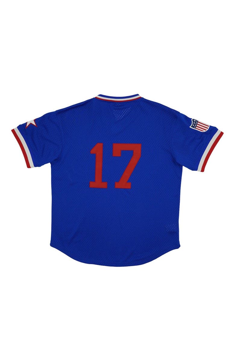RINGS & CRWNS Men's Rings & Crwns #17 Royal St. Louis Stars Mesh Replica V-Neck Jersey, Alternate, color,