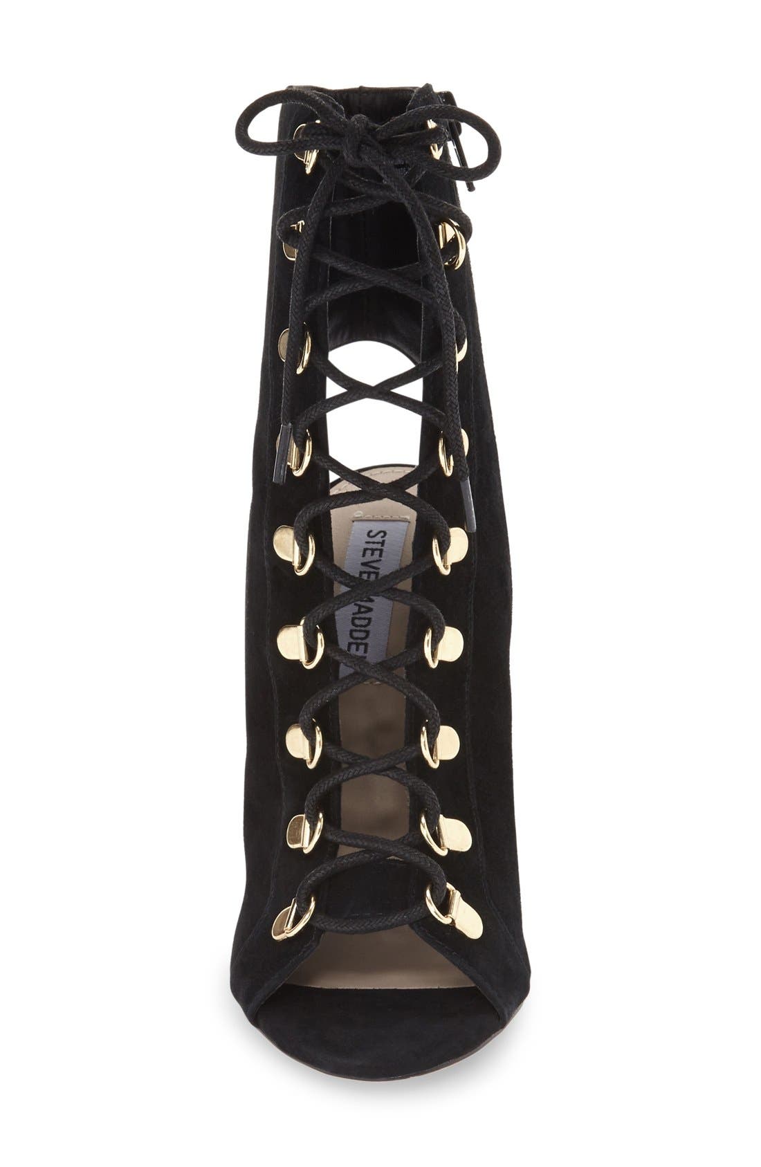 Steve Madden 'Kennee' Open Toe Bootie, Alternate, color, 