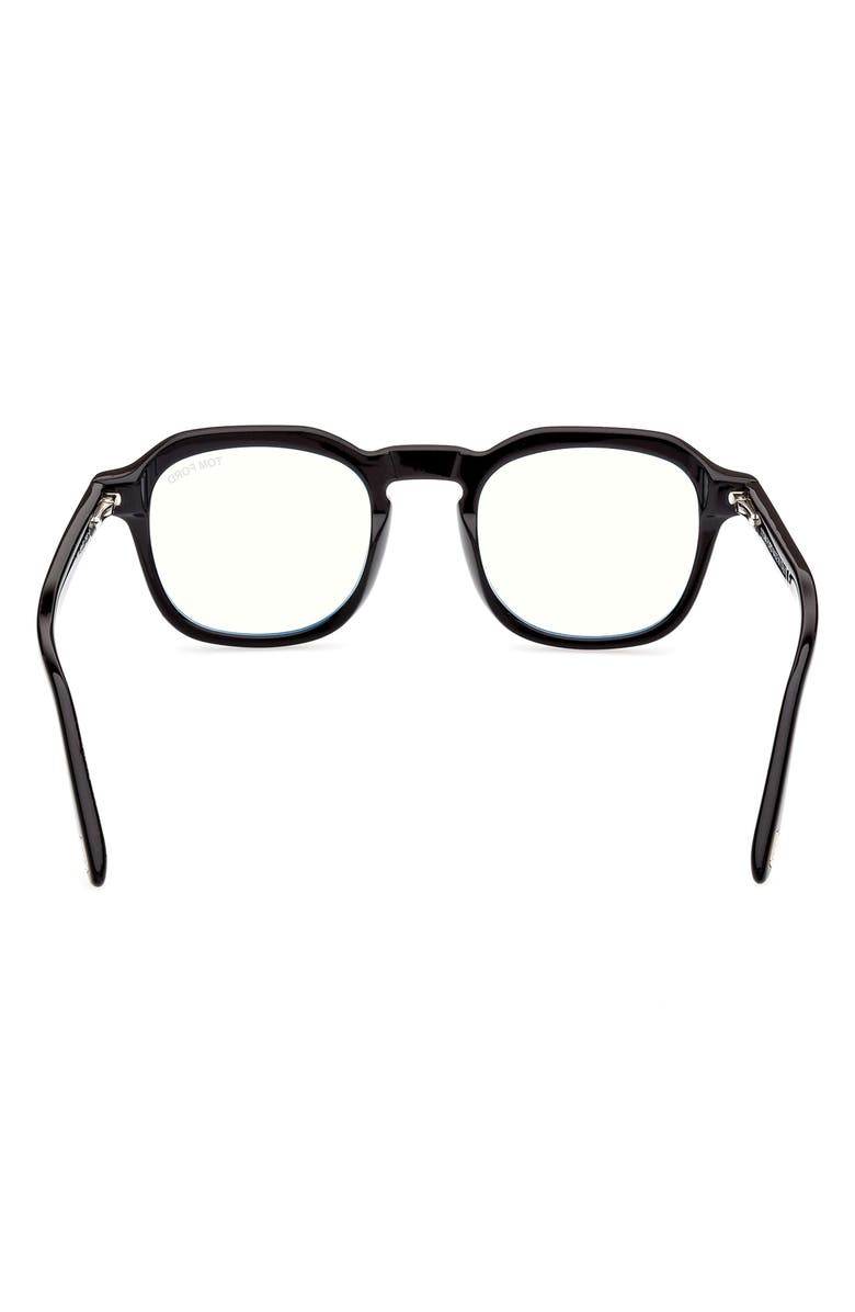 TOM FORD 49mm Blue Light Blocking Glasses, Alternate, color,
