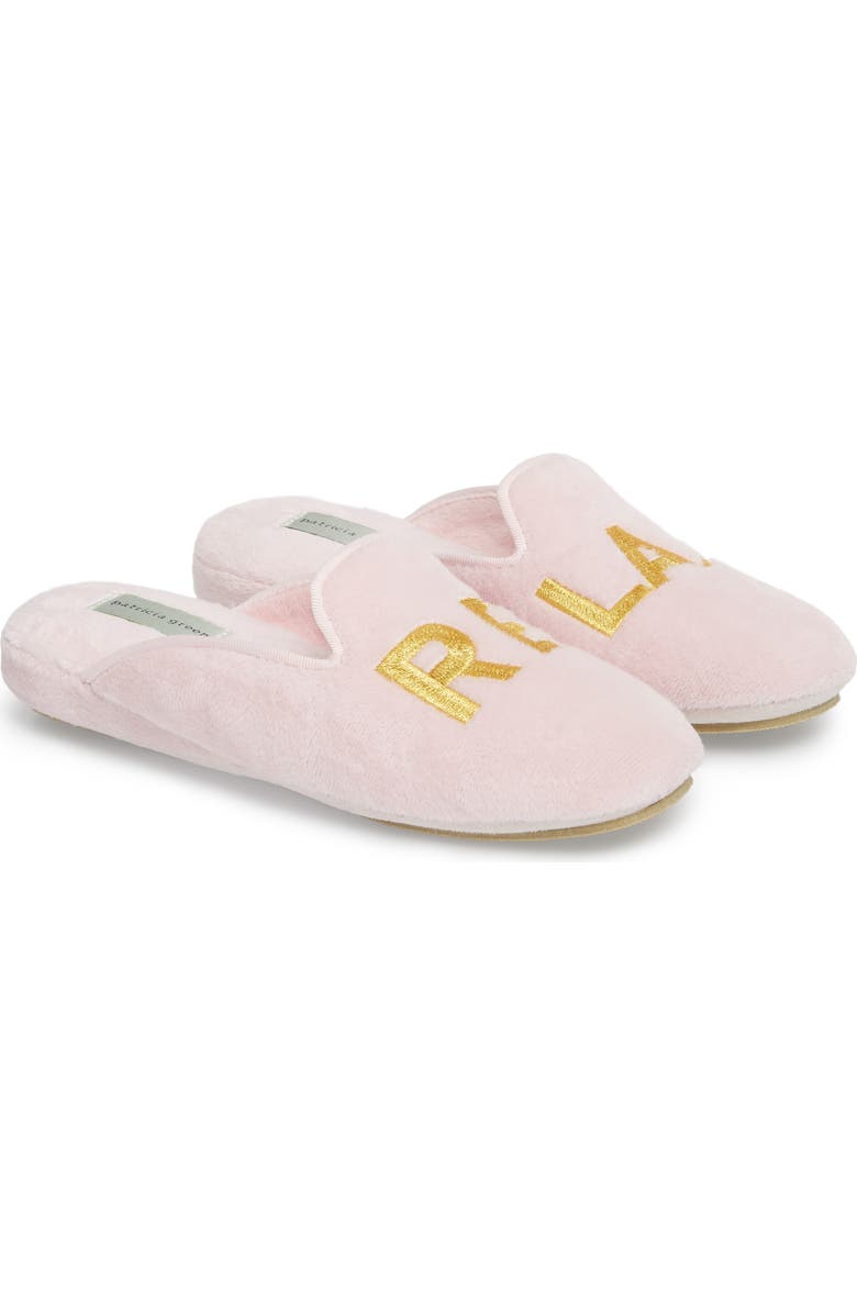 patricia green Relax Embroidered Mule Slipper, Alternate, color,