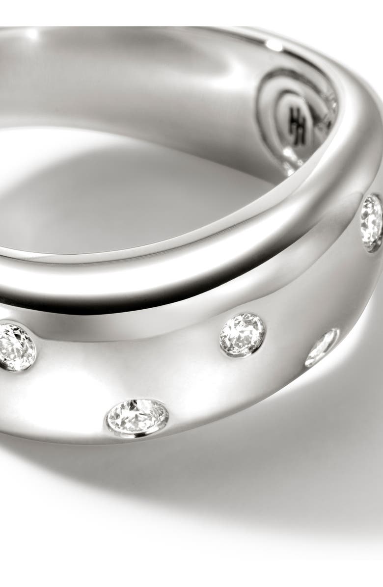 John Hardy Surf Diamond Band Ring, Alternate, color, 