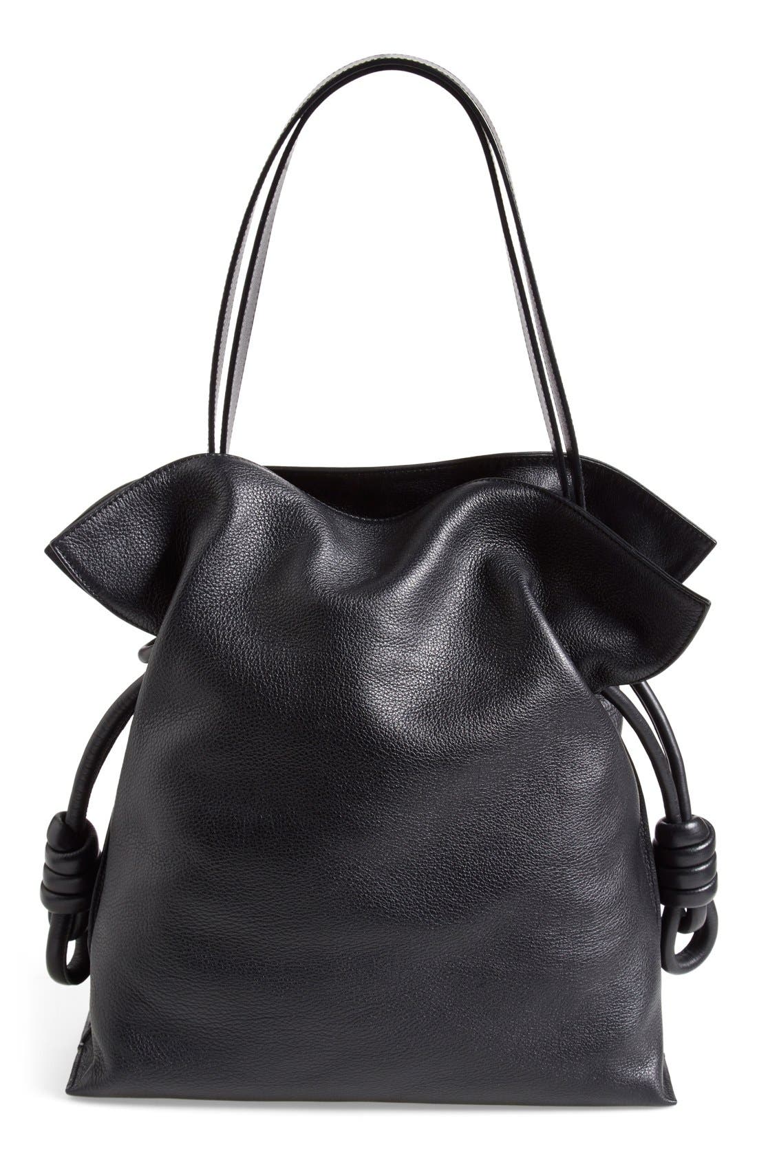 Loewe 'Flamenco Knot' Calfskin Leather Bag, Alternate, color, 