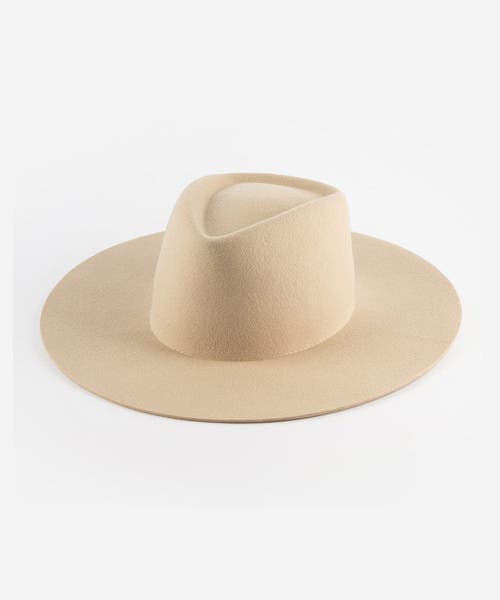 Gigi Pip Dakota Wide Brim Felt Hat In Cream