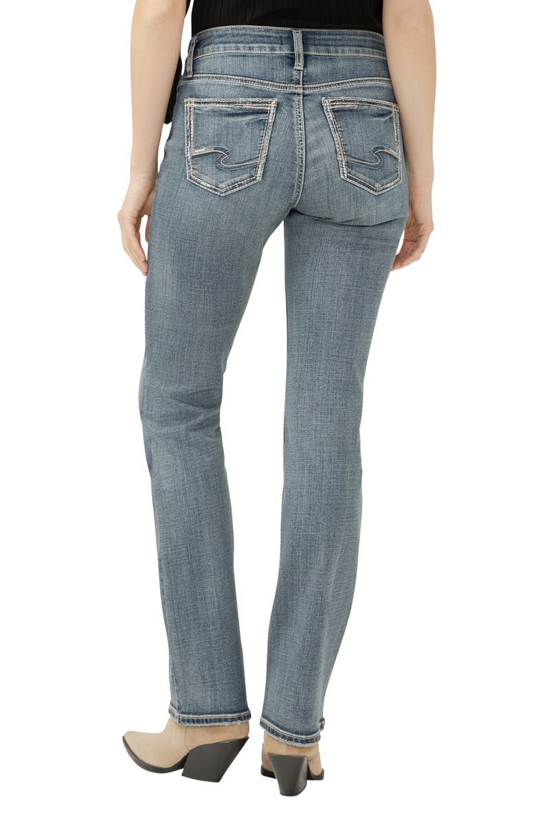 Silver Jeans Co. Elyse Slim Straight Leg Jeans, Alternate, color, Betty