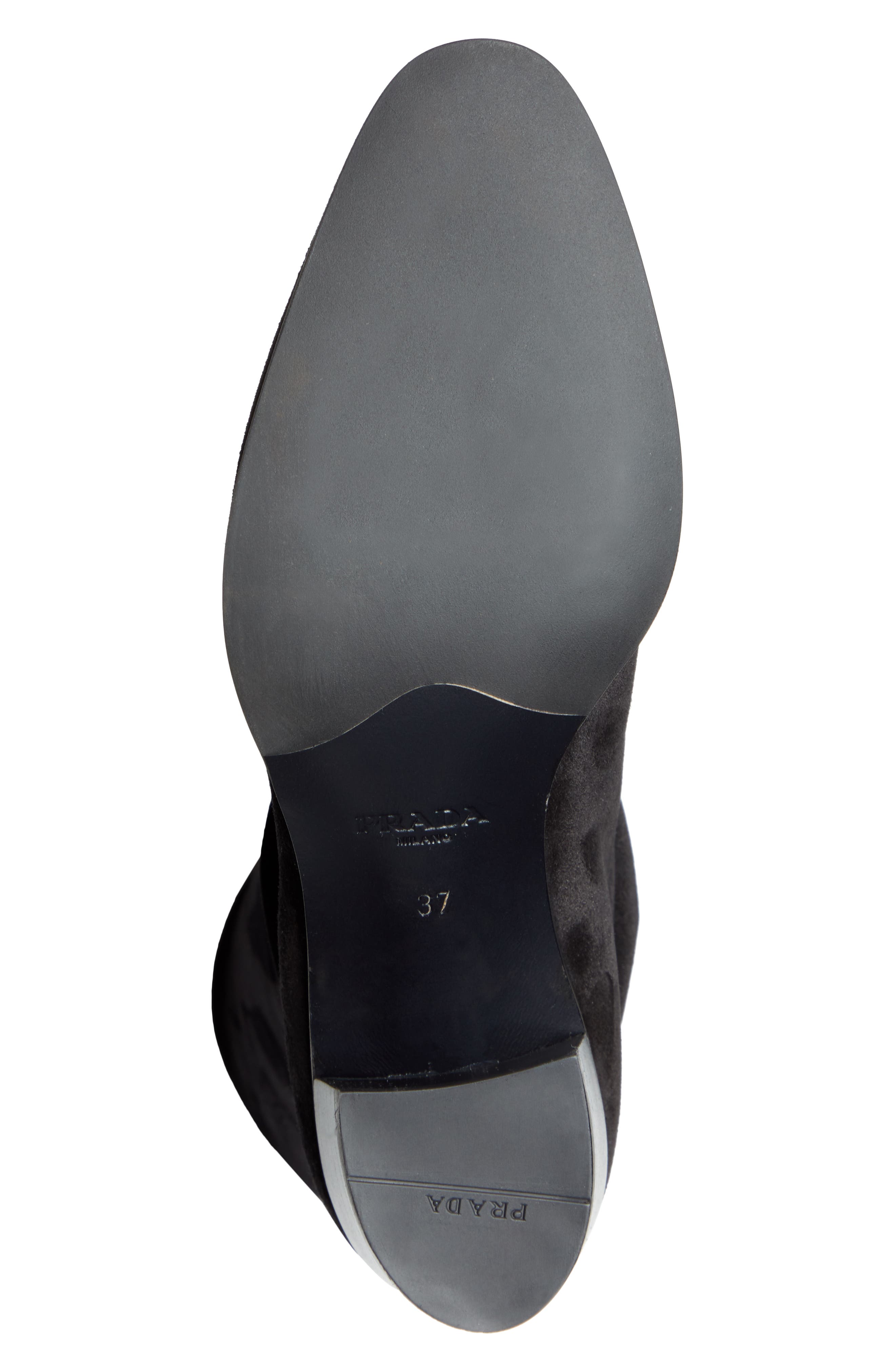 Prada Knee High Boot, Alternate, color, 