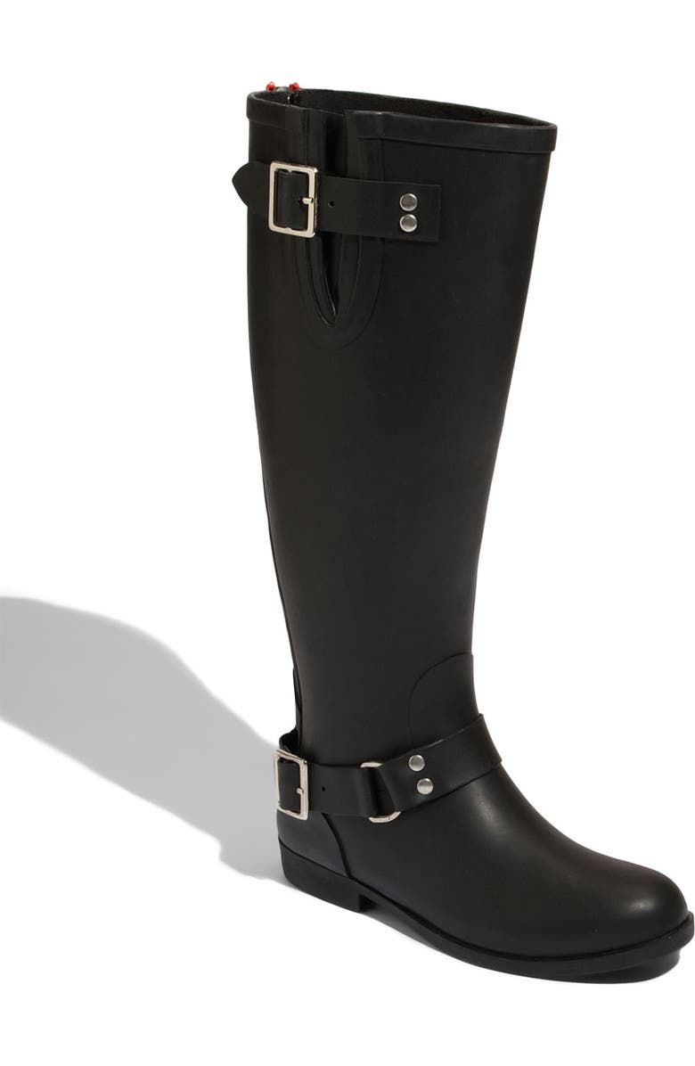 Steve Madden 'Tsunamii' Contrast Zip Rain Boot, Main, color,