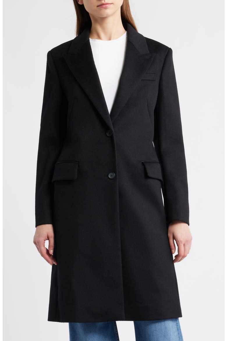 Classin Wool Coat, Main, color, BLACK