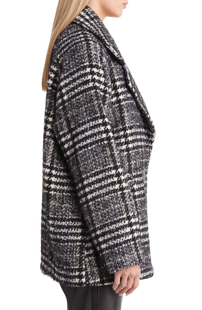 Sam Edelman Women's Mixed Plaid Double Breasted Coat, Alternate, color,