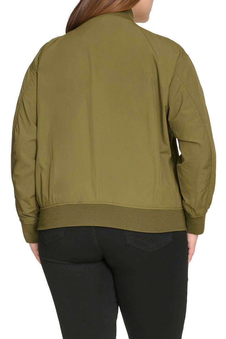Relaxed Bomber Jacket, Alternate, color, ARMY GREEN