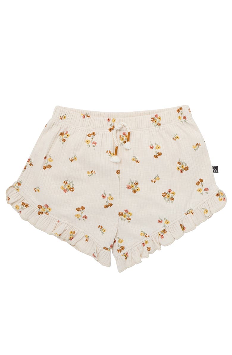 Modern Moments<sup>™</sup> by Gerber Flutter Sleeve Top and Shorts Set, Alternate, color, Beige Flowers