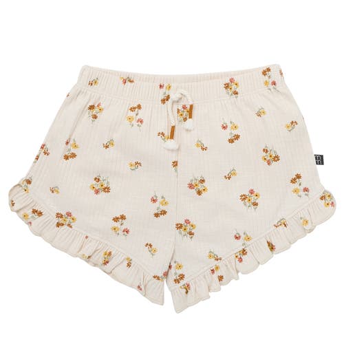 Modern Moments™ By Gerber Flutter Sleeve Top And Shorts Set In Beige Flowers