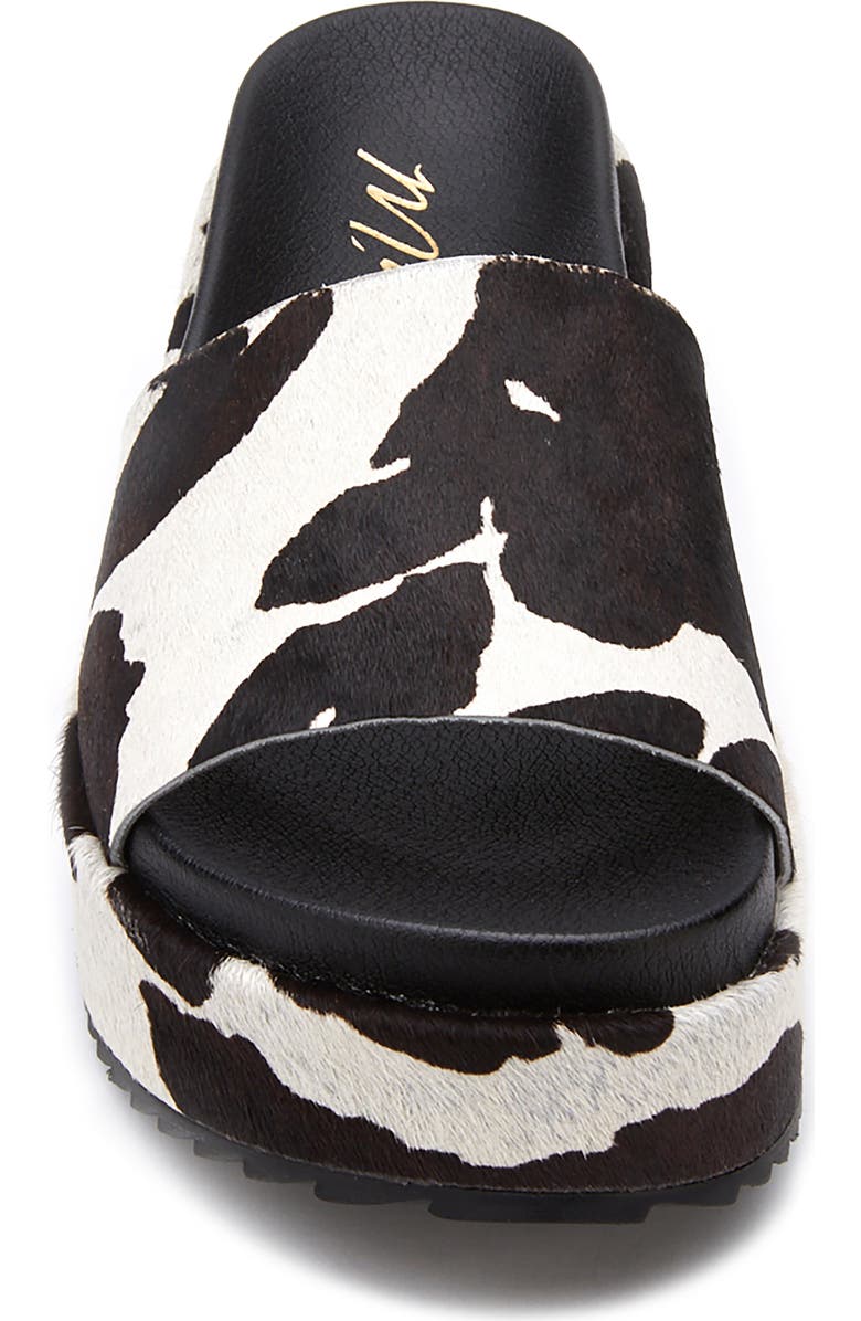 Matisse Hideaway Genuine Calf Hair Platform Slide Sandal, Alternate, color,