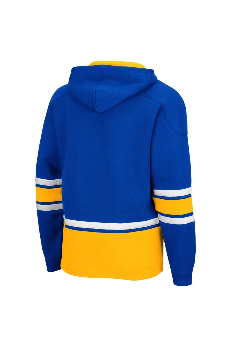 Men's Colosseum Royal Pitt Panthers Lace Up 3.0 Pullover Hoodie, Alternate, color, Royal