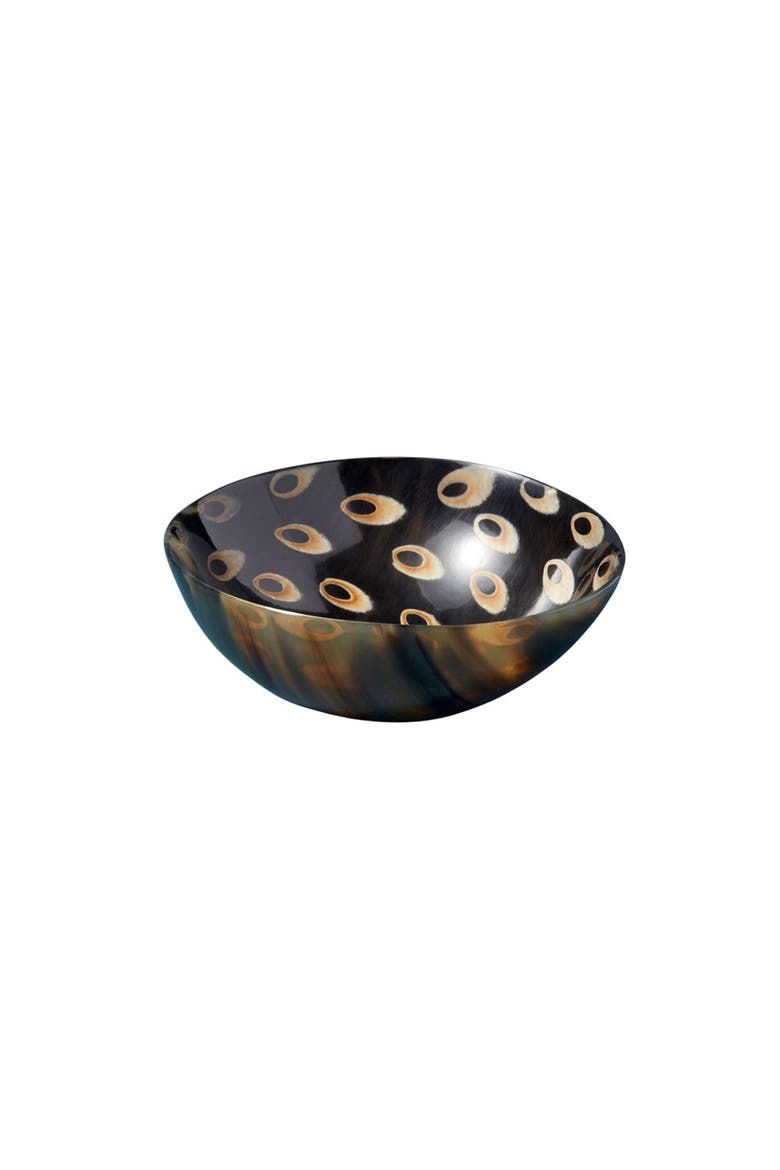 Horn Snack Peacock Bowl, Main, color, Brown